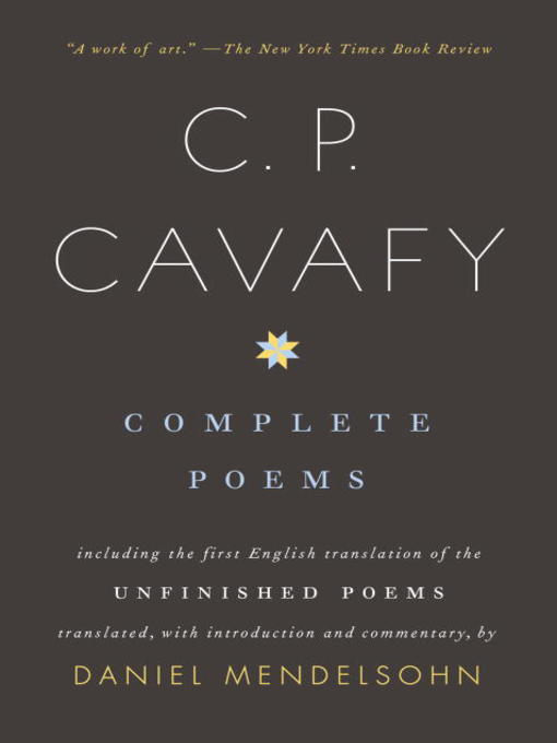 Title details for Complete Poems by C.P. Cavafy - Available